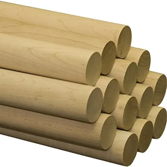 Wooden Dowel Rods 3 inch Thick, Multiple Lengths Available, Unfinished Sticks Crafts & DIY | Woodpeckers {1}
