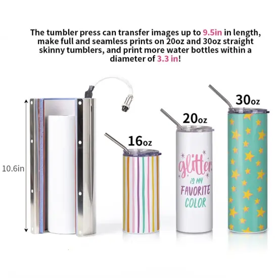 Craft Express Tumbler Heat Press - Perfect for Customizing up to 30oz Tumblers {3}