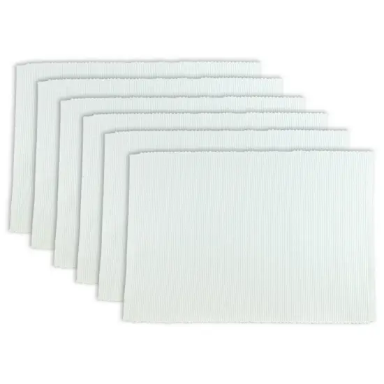 PLACEMAT WHITE Set of 6 {1}