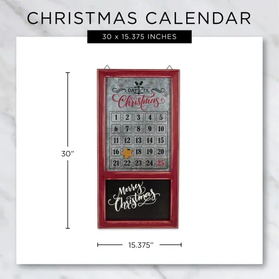 DII Chalkboard And Galvanized Days Til Christmas Calendar {2}