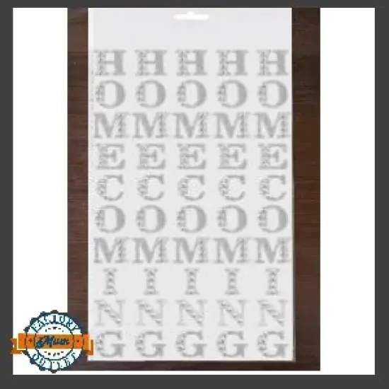 1" Homecoming Rhinestone Sticker Sheet – Mum Factory Outlet™ Silver {1}