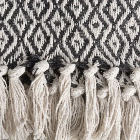 DII Paper Bin Tweed Black Round Medium {2}