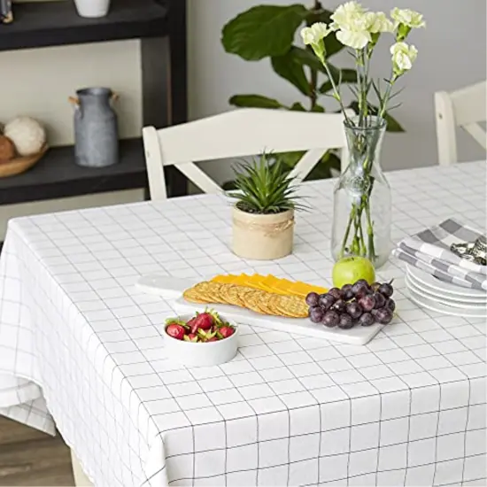 DII Kitchen Windowpane Tablecloth 60x104" {3}