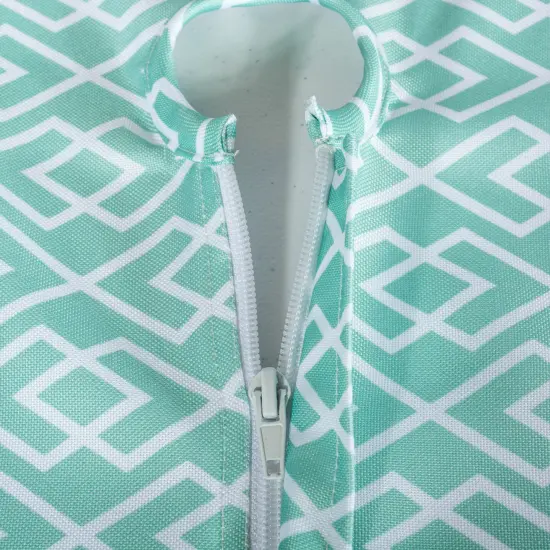 DII Nonwoven Polyester Cube Chevron Gray Square(Set of 4) {2}