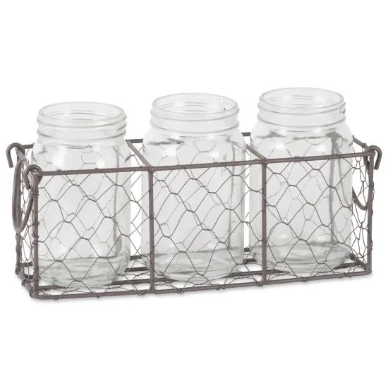 DII Wall Mount Chicken Wire Basket(Set of 2) Med Antique White {1}