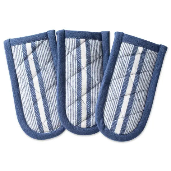 DII French Blue Chef Stripe Pan Handle (Set of 3) {1}
