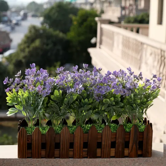 Grand Verde Wildflowers Artificial Flowers Real Touch Bouquets Faux Ranunculus Bulk Greenery, 10pcs Lilac-Purple {6}