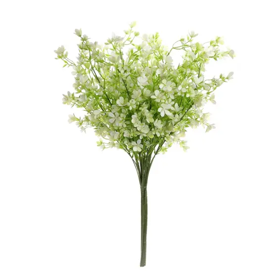 Grand Verde Forget-Me-Not Tall Artificial Flowers 29&rdquo; Long Stems Real-Touch Faux Bouquet, 5pcs Bundle White {1}