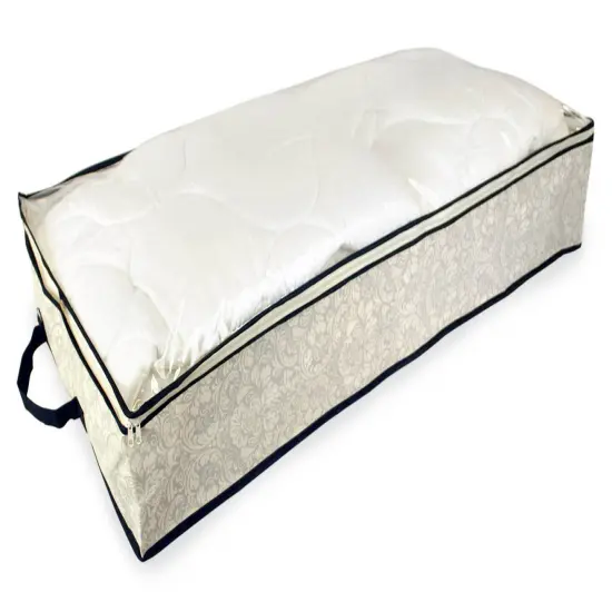 DII Polyester Bin Lattice Brown Rectangle Medium {2}