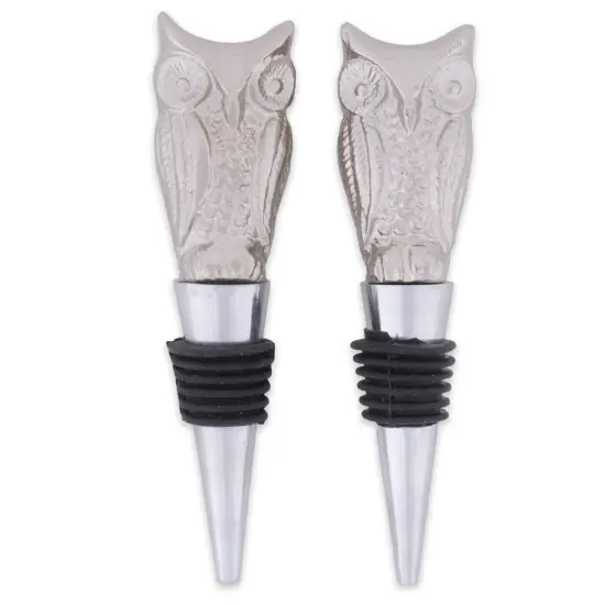 DII Silver Crown Bottle Stopper (Set of 2) {1}