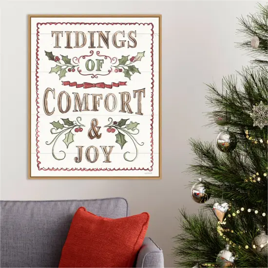 Soft Season VIII by Anne Tavoletti 23-in. W x 28-in. H. Canvas Wall Art Print Framed in Natural {4}