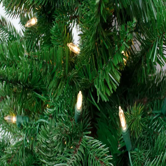 Perfect Holiday 4' Pre-lit Balsam Fir Half Tree {2}