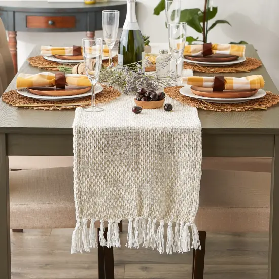 DII Natural Woven Table Runner 15x72 {4}