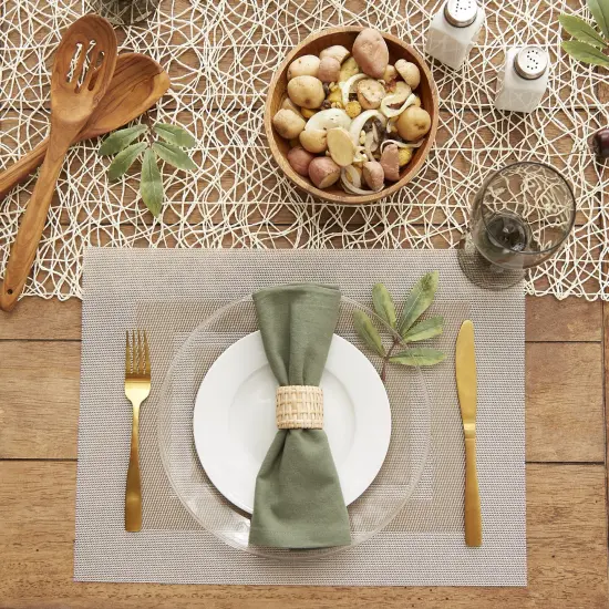 DII Stone PVC Doubleframe Placemat 6 Piece {5}