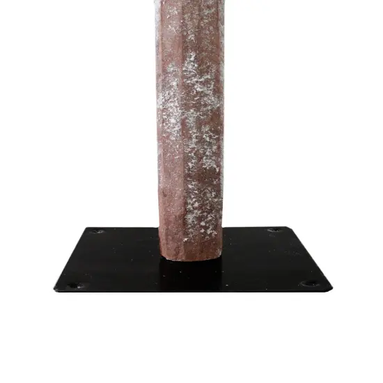 Perfect Holiday Pre-lit Natural Alpine Tree With Square Metal Base {4}