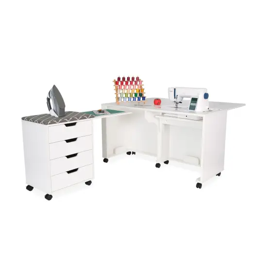 Laverne & Shirley Sewing Cabinet White {1}