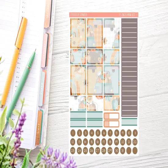 Autumn Rain Sticker Kit (for 7x9 vertical planners)&hellip; {5}