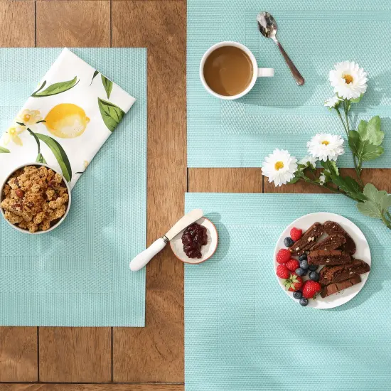 DII Aqua PVC Doubleframe Placemat 6 Piece {5}