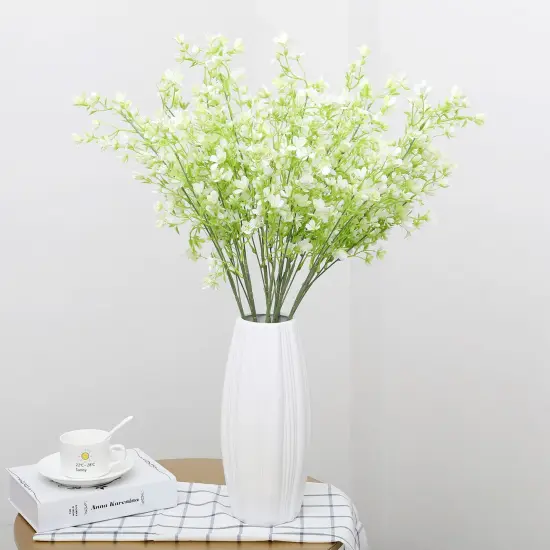 Grand Verde Forget-Me-Not Tall Artificial Flowers 29&rdquo; Long Stems Real-Touch Faux Bouquet, 5pcs Bundle White {5}