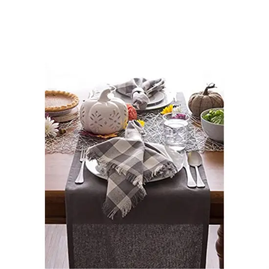 DII Solid Nautical Blue Windowpane Terry Dishtowel 4 Piece {5}