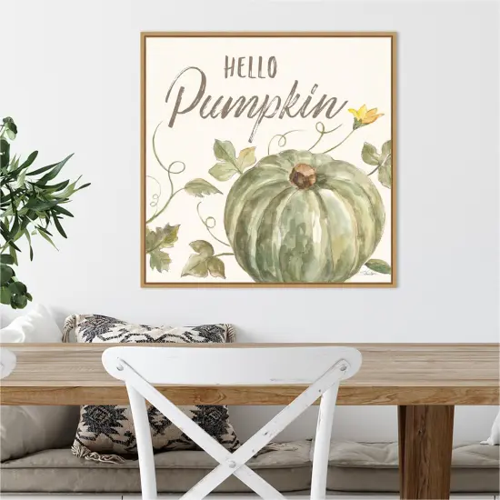 Happy Harvest VII by Silvia Vassileva 22-in. W x 22-in. H. Canvas Wall Art Print Framed in Natural {4}