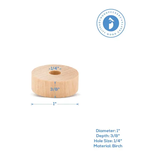 Slab Wooden Wheel for Crafts, Multiple Sizes Available| Woodpeckers {9}