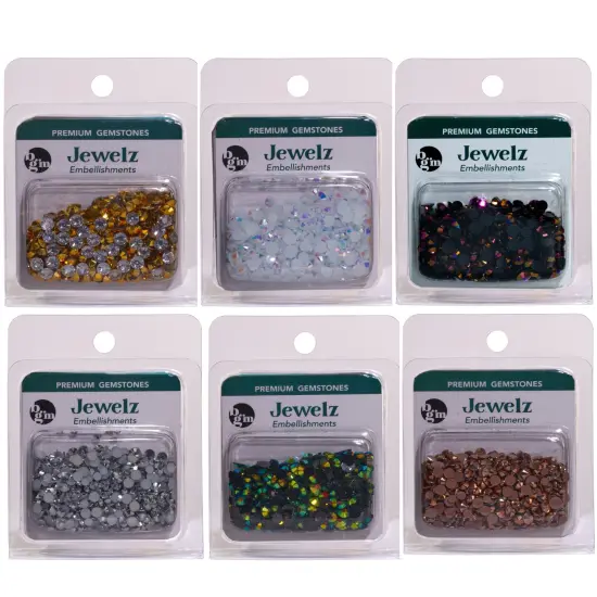 Buttons Galore Flat Back Jewelz for Crafts in Iridescent Neutral Colors - Over 4000 Gems {1}