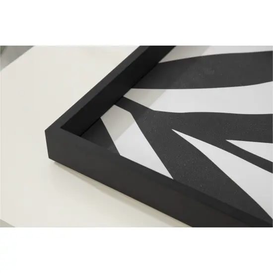 Amanti Art Decorative Wood Tray 13"x19" featuring 'Modern Botanical Neutral Abstract 1' by The Creative Bunch Studio by The Creative Bunch Studio Framed Art Print {4}