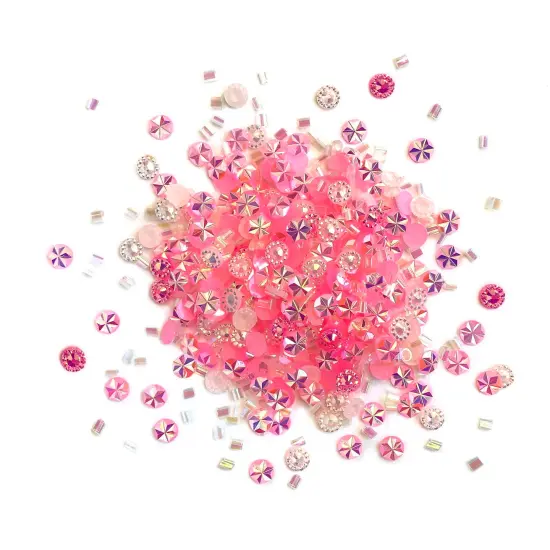 Buttons Galore Doo Dadz Embellishments, Flat Back Crystal Diamond Gems & Iridescent Sprinkles &ndash; Sassy {5}