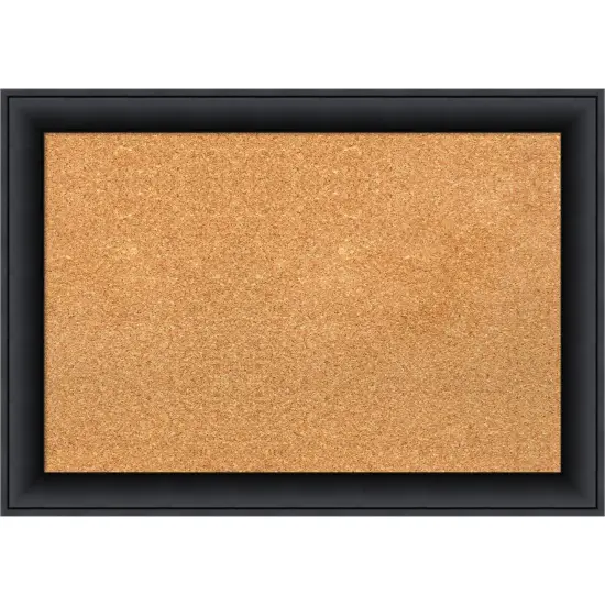 Cork Board, Nero Black Wood Frame - Bulletin Board, Organization Board, Pin Board {7}