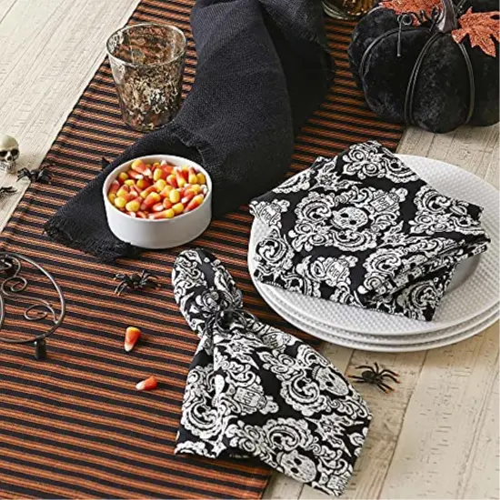 DII Graeyard Damask Embellished Napkin (Set of 6) {4}