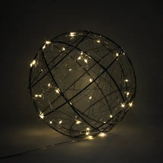 Perfect Holiday Large 120 LED Wire Ball Plug in Lights - Warm White {2}