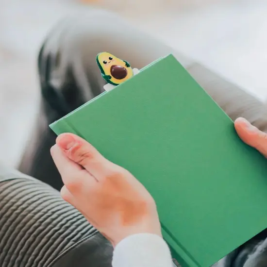 Avocado Handmade Bookmark, Cute Bookmark, Bookworm Gift, Book Lover Gift, Gift for Teacher {5}