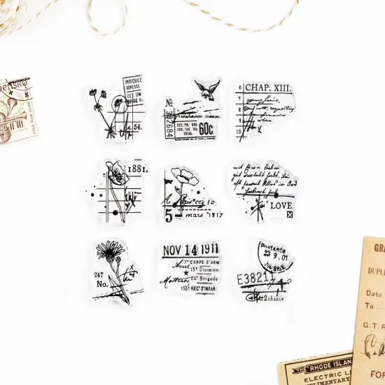 1 inch Small Decorative Stamps on 4x4 inch Sheet by Wintertime Crafts {2}