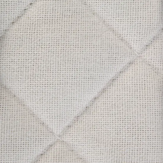 DII White Floral Woven Round Placemat Set/6 {2}