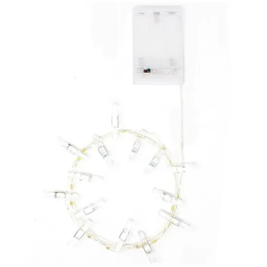 Perfect Holiday Photo Clip Silver Copper String Light - 15 LED {3}