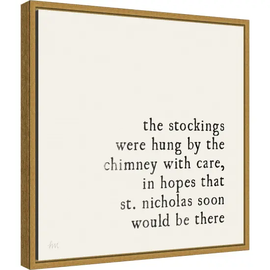 Simple Christmas II Cream by Laura Marshall Canvas Wall Art Print Framed {1}