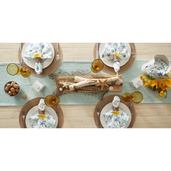 DII Artichoke Green Braided Stripe Table Runner 15x72 {5}