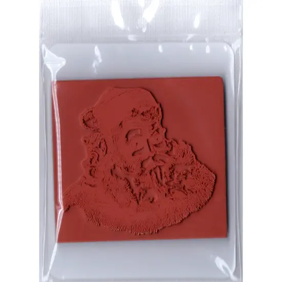 Deep Red Stamps Santa with Elf Rubber Cling Stamp 3 x 3.2inches {4}