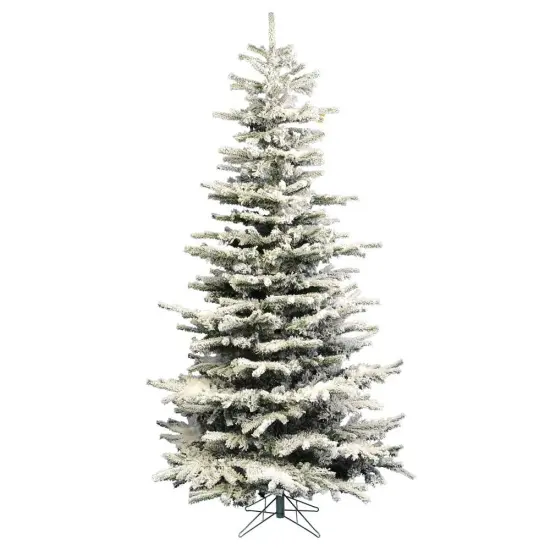 Perfect Holiday Christmas Tree Heavy Flocked Slim {1}
