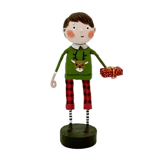 Lori Mitchell Christmas Collection: Gift Exchange Boy Figurine {1}