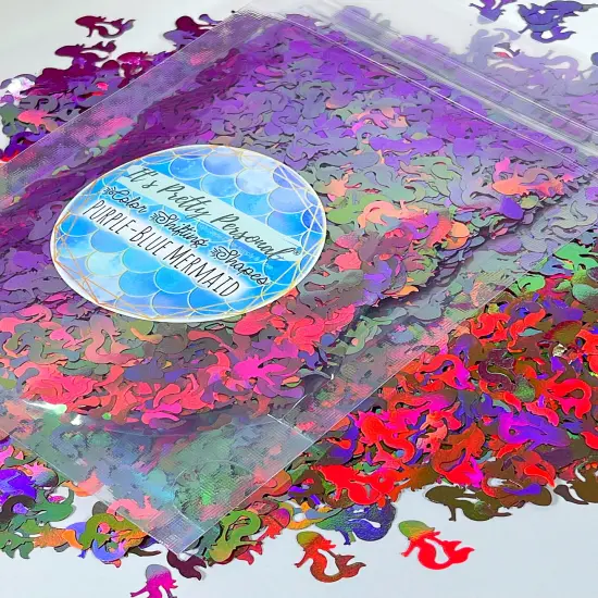 Purple to Blue Mermaid- Color Shifting Shape {1}