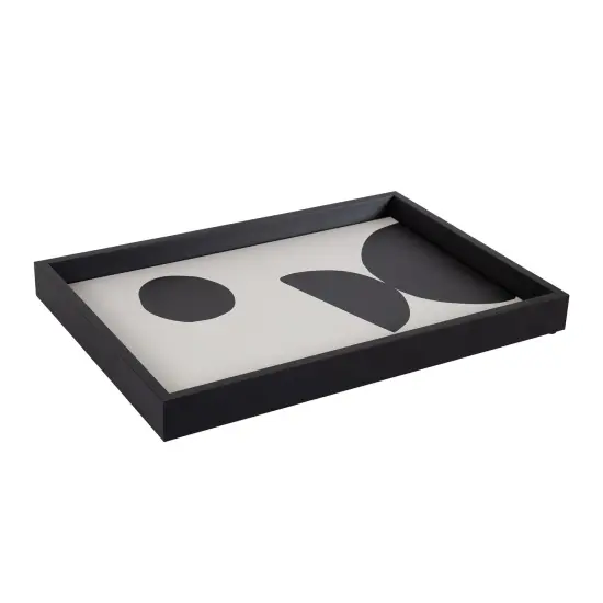 Amanti Art Decorative Wood Tray 13"x19" featuring 'Organic Shapes 09' by 1x Studio by 1x Studio Framed Art Print {2}