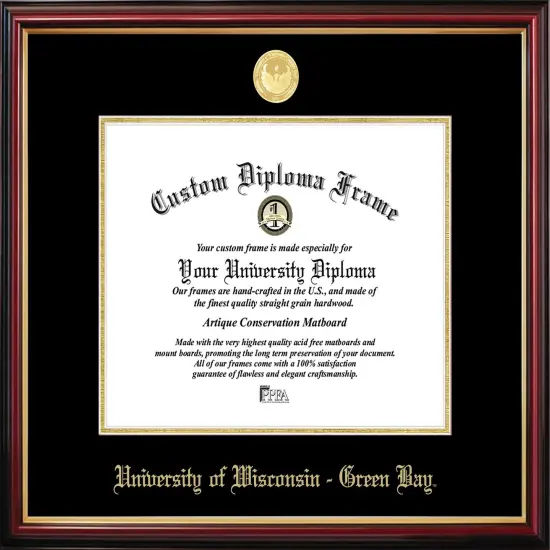 Unviersityof Wisconsin - Green BayPetite Diploma Frame {1}