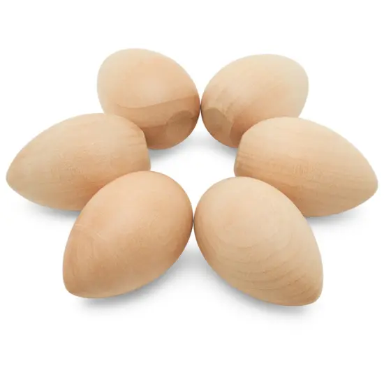 Wooden Eggs Unfinished Flat Bottom, Multiple Sizes Available, Craft Eggs & Easter Ornaments | Woodpeckers {7}
