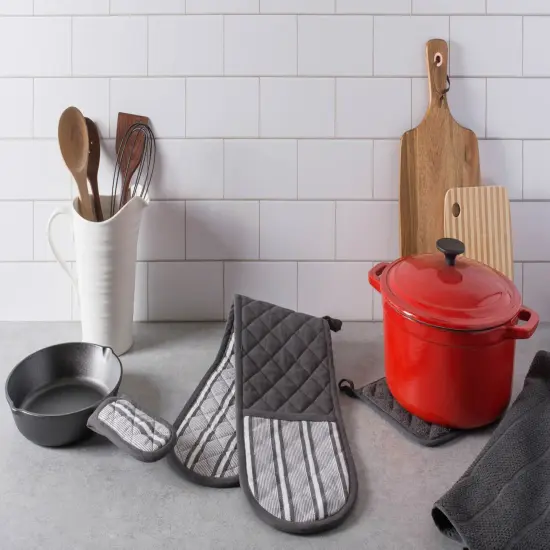 DII Mineral Chef Stripe Double Oven Mitt {2}