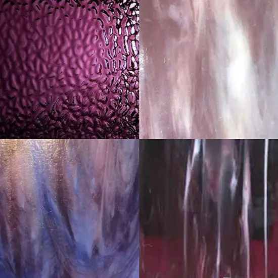 4 Sheet Purple Variety - Stained Glass Sheet Pack Options {4}