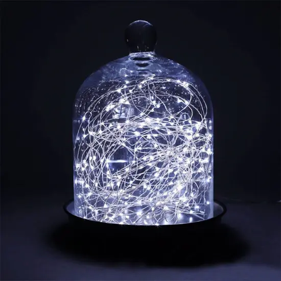 Perfect Holiday 100 LED Copper Battery String Light White {1}