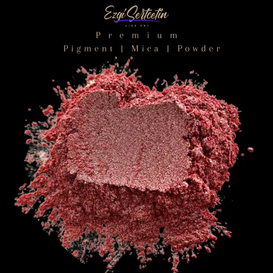 Premium Pigment Powder 50g | Authentic Unique & Bright Pearlescent Metallic and Neon Colors | Especially Formulated for Artwork, Resin, Slime, Plasticine and more by Ezgi Sertcetin Kyoshi pink {1}