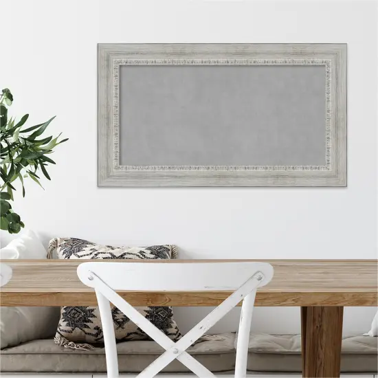 Magnetic Boards, Home Office Boards (28x16 in.) Rustic White Wash Framed Organization Boards {4}